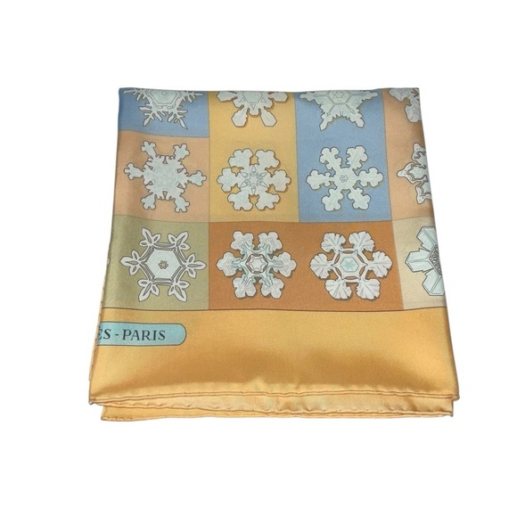 Hermes Carre Silk Scarf "Feux de l'Hiver" by Christiane Vauzelles 90cm NWT/Box - Picture 8 of 16